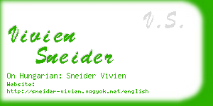vivien sneider business card